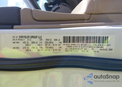 2014 Jeep Grand Cherokee Limited из США, поврежденный, VIN 1C4RJEBT4EC281377